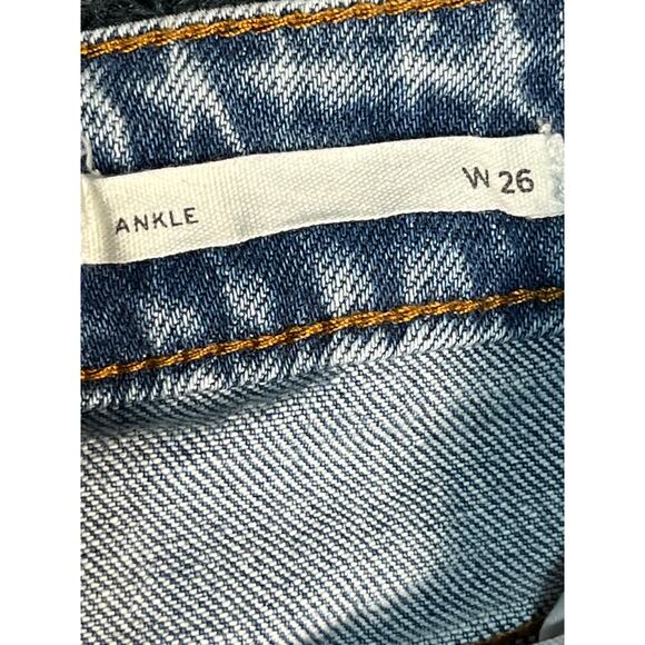 Cleo + Wolf Jeans Denim Ankle Skinny Button Fly Medium Wash Blue Womens Waist 26 - Picture 14 of 16